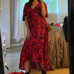 Abel The Label Floral High-Low Dress